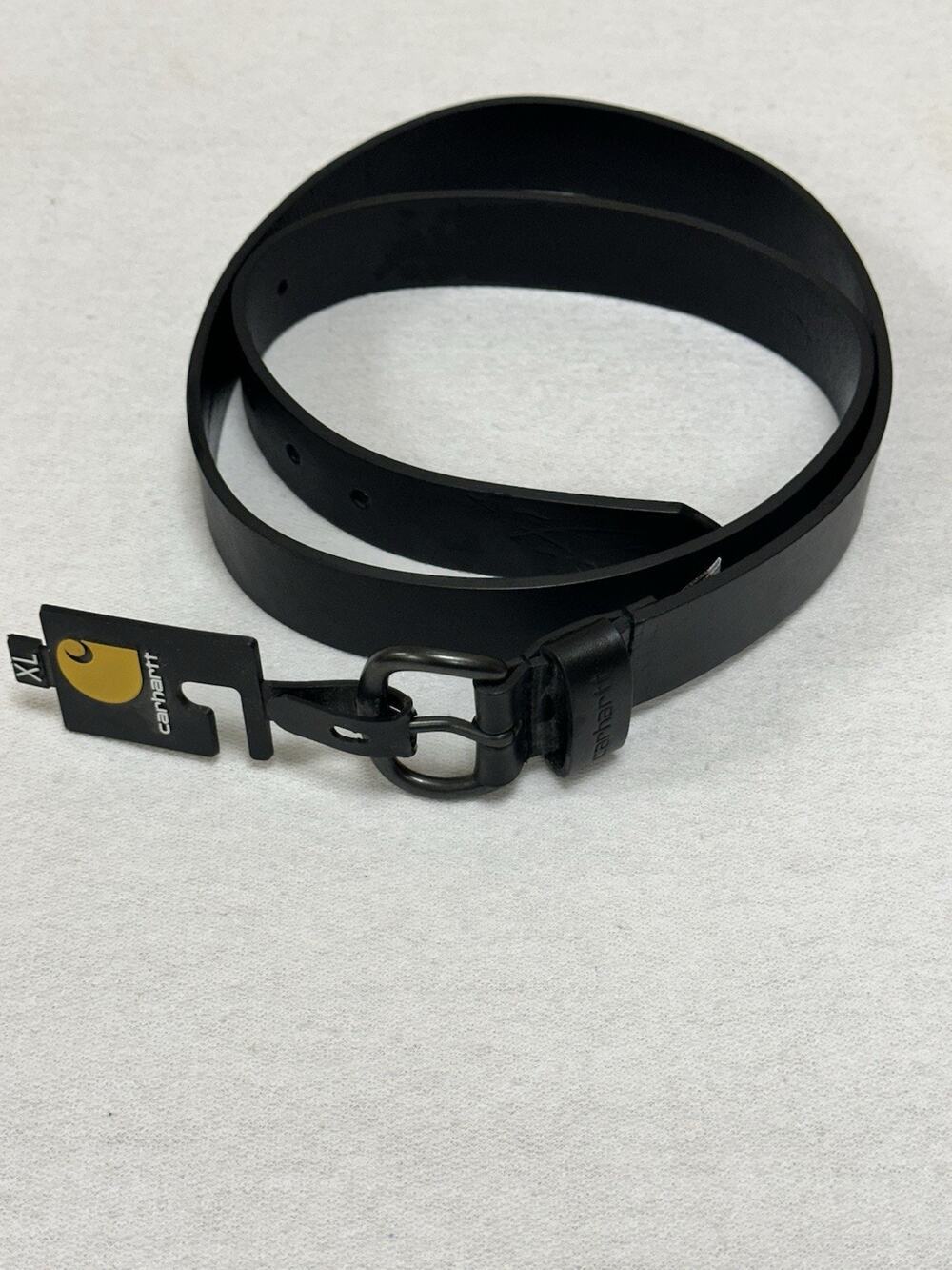 Carhartt Cowhide Leather Belt Women XL Black Jean Belt 2212 Workwear Cowgirl